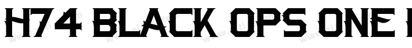 h74 black ops one re字体转换